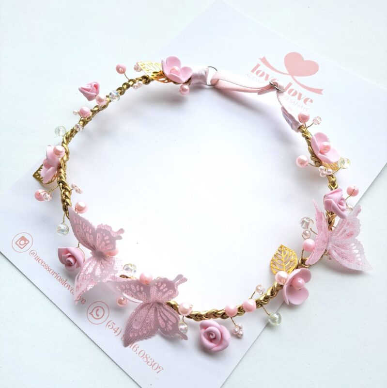 WhatsApp-Image-2025-04-23-at-16.01.37.jpeg Tiara Aramada baby com Flores e Borboletas - Imagem 1