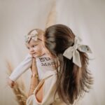 Laço mãe & filha em linho